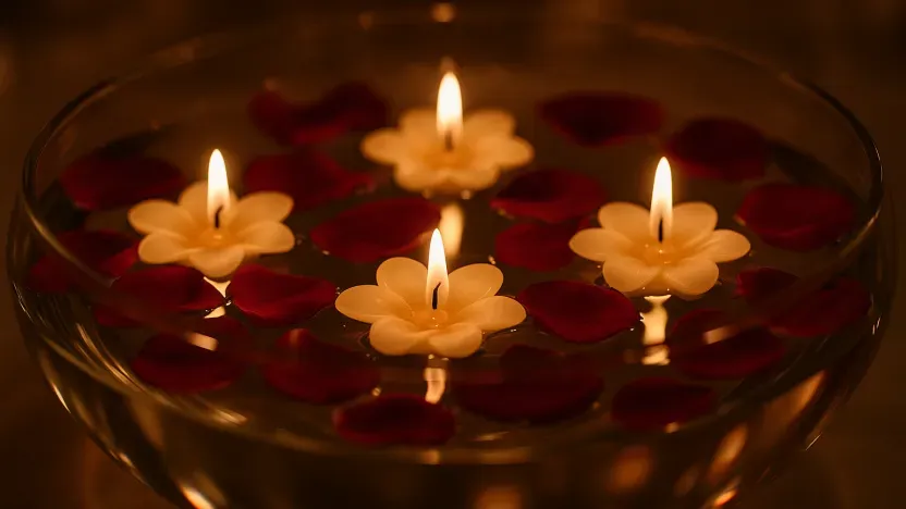 Bougies flottantes : l'effet wow en 5 minutes