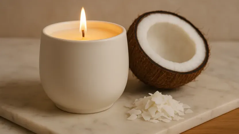 Cire de coco : le secret des bougies haut de gamme