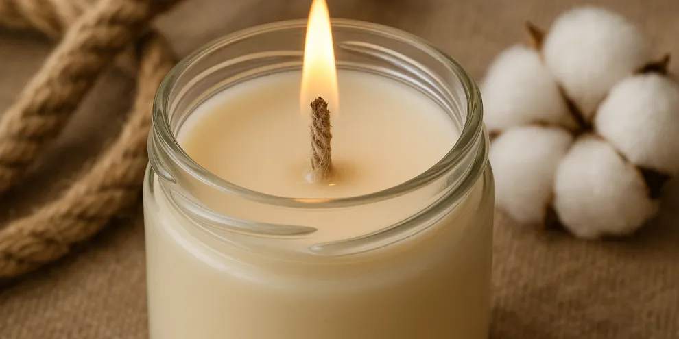 Mèche coton-chanvre (NAT) : l'upgrade artisan