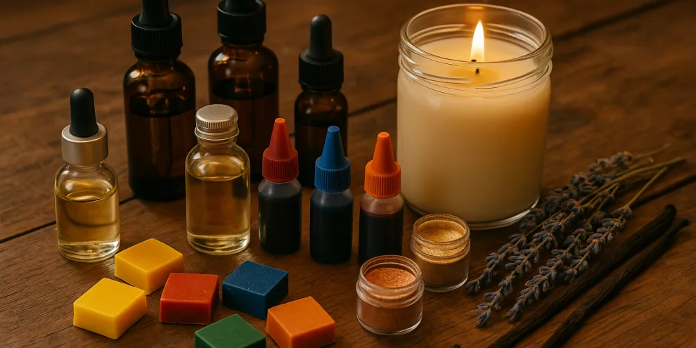 Parfumer et colorer vos bougies